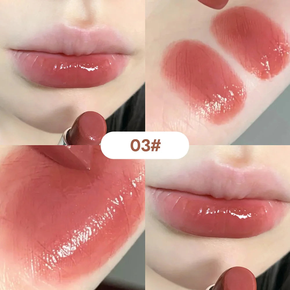Silky Glossy Lipstick Gege Bear Pump Lips Moisture Water Bomb Comfortable
