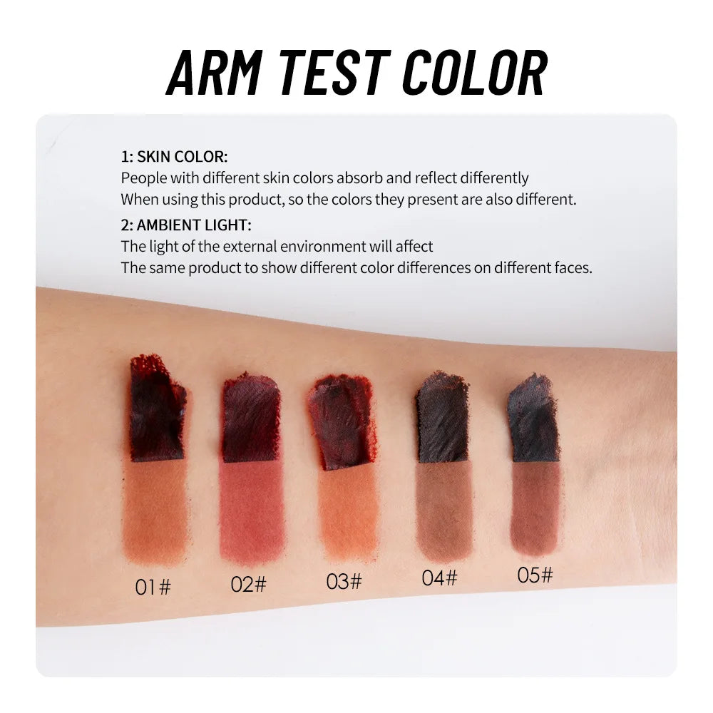 5pcs Peel Off Lip Liner Pen Set, Long-lasting Waterproof & Smudge-proof Peel Off Lip Liner Stain,Peel Off Lipstick Natural Lip