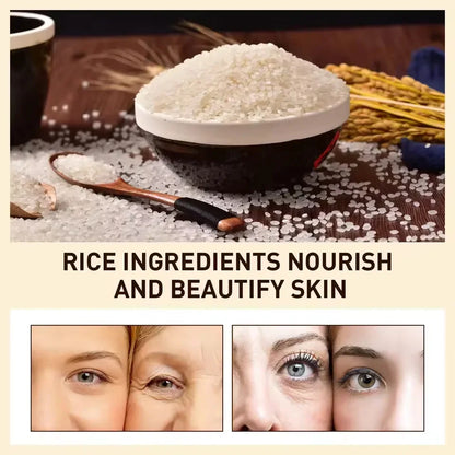 White Rice Whitening Serum Wrinkle Remover Fade Fine Lines Remove Dark Spots Melanin Anti-aging Brighten Smooth Face Skin Care