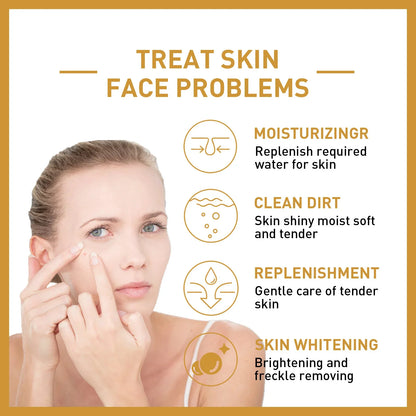 White Rice Whitening Serum Wrinkle Remover Fade Fine Lines Remove Dark Spots Melanin Anti-aging Brighten Smooth Face Skin Care