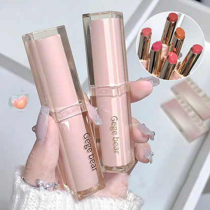 Silky Glossy Lipstick Gege Bear Pump Lips Moisture Water Bomb Comfortable