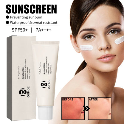 【Triple Ferment Shield】Rice Probiotics UV Cream, Waterproof Face & Neck Protection with Non-Greasy Finish