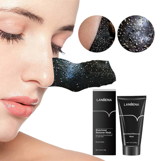 LANBENA Remove Blackhead Face Mask Shrinking Pore Deep Cleaning Nose Facial Mask Improve Rough Acne Treatment Beauty Skin Care